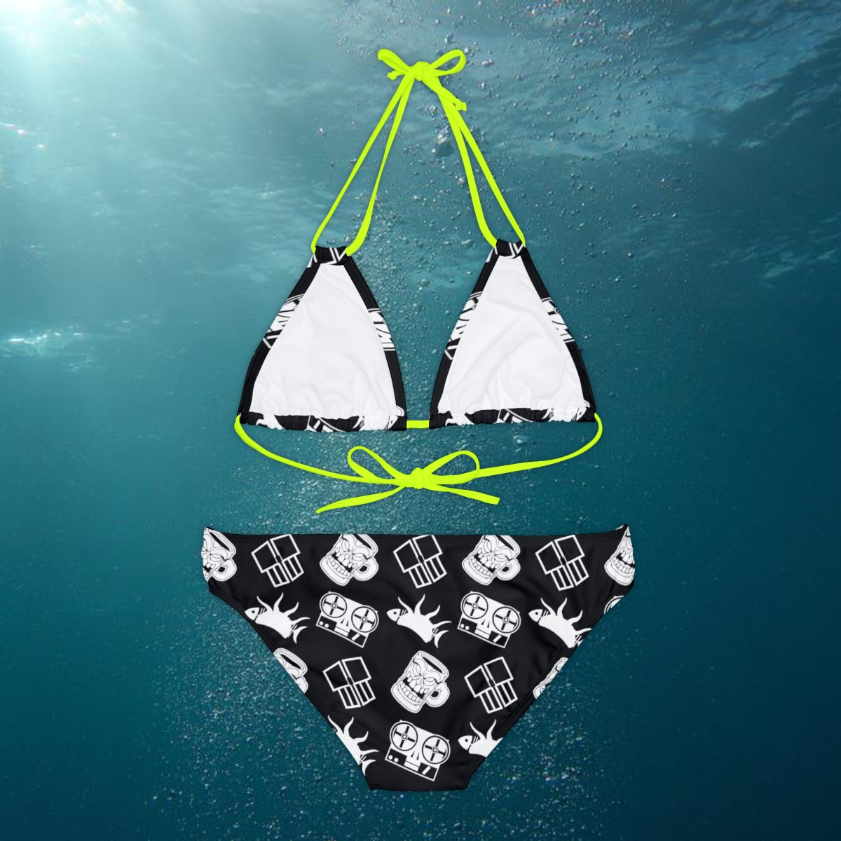 Strange Symbology {Midnight Strappy Bikini Set} product thumbnail image