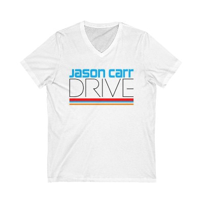 NEW! JasonCarrDrive Jason Carr Drive Unisex Jersey Short Sleeve V-Neck Teee