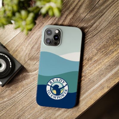 RTE logo and waves - slim iPhone case