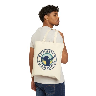 Logo Cotton Canvas Tote Bag