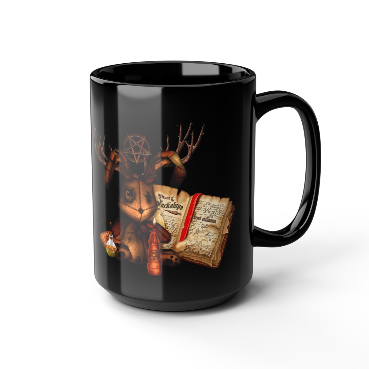 The Jackalope Ritual Black Mug, 15oz product thumbnail image