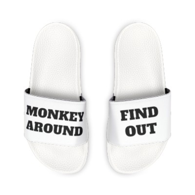Monkey Around & Find Out Men's PU Slide Sandals