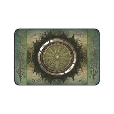 Pendulum Board "Ogham" 12" x 18" Neoprene Mat