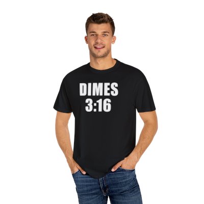 Dimes 3:16 T-Shirt - Skull stamp