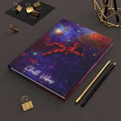 Chill Vibes Galaxy Hardcover Journal Matte