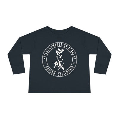 Toddler Long Sleeve Tshirt- Miyagi Kanji Logo