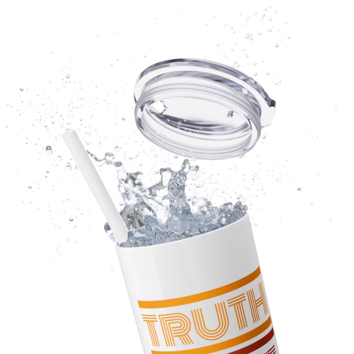 Truth Love Music - Color - Skinny Tumbler with Straw, 20oz product thumbnail image