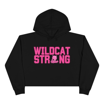 Wildcat Strong Pink - Crop Hoodie