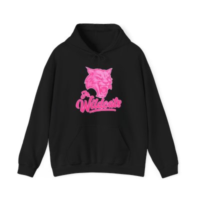 Jr Wildcats Pink Logo - Unisex Heavy Blend™ Hooded Sweatshirt