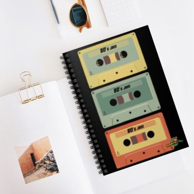 80s MUSIC ROCKS - Notebook, Ruled Line