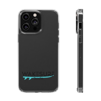 Clear Phone Cases with Black Logo