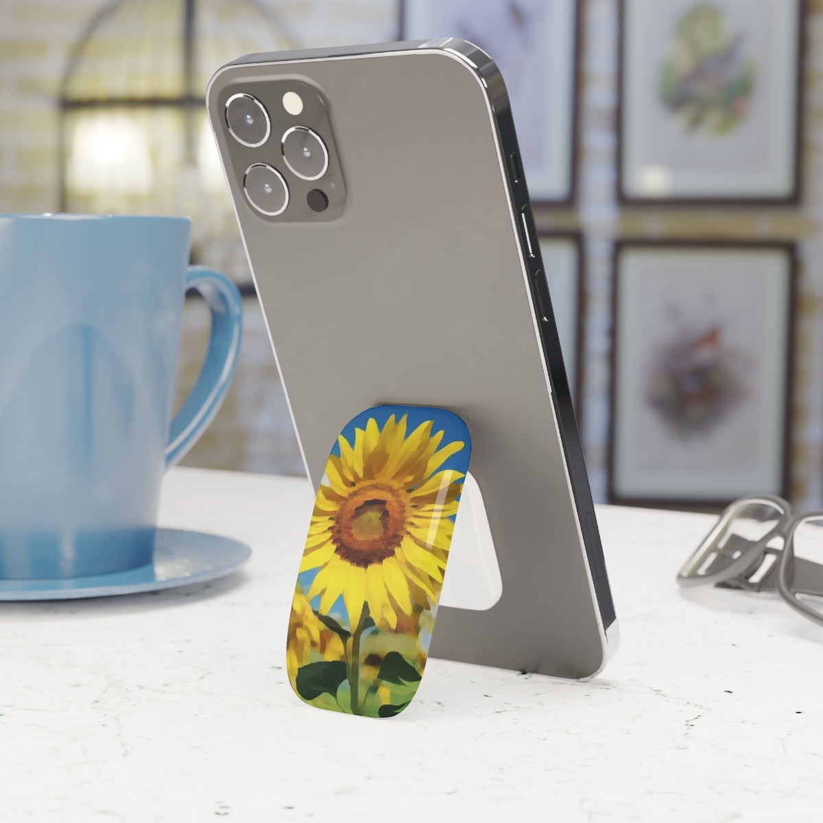 Mighty Sunflower Phone Click-On Grip product thumbnail image