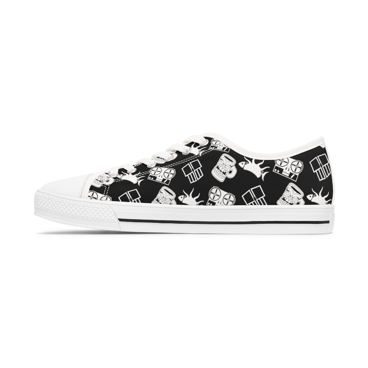 Stealthy Sneaks {Midnight Women's Low Top Sneakers} product thumbnail image