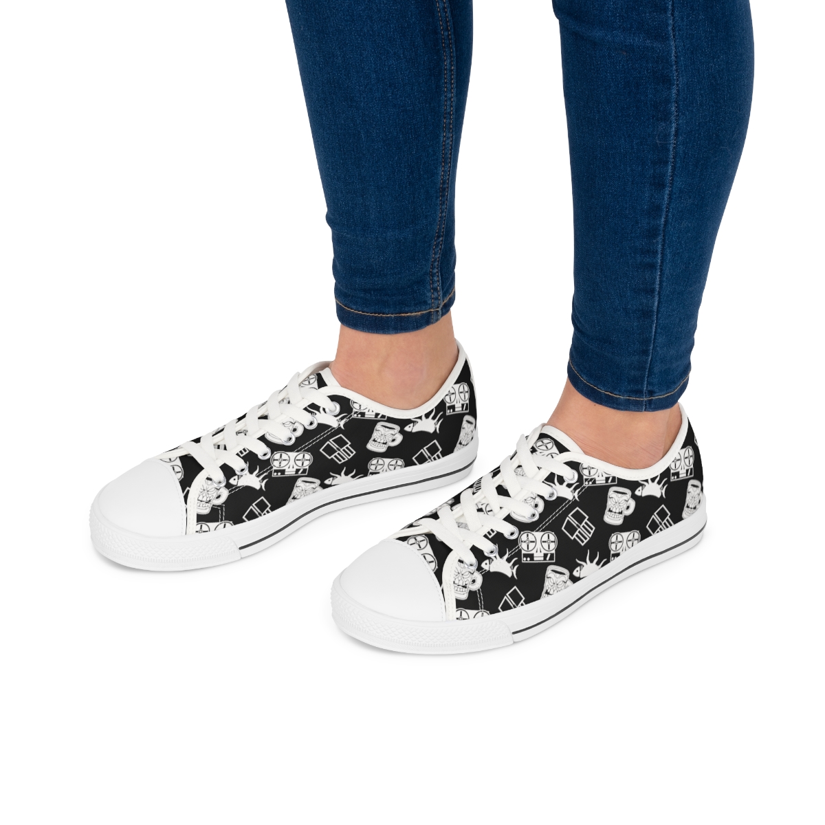 Stealthy Sneaks {Midnight Women's Low Top Sneakers} product thumbnail image