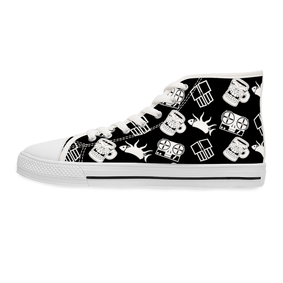 Stealthy Sneaks {Midnight Women's High Top Sneakers} product thumbnail image
