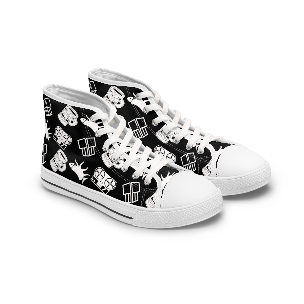 Stealthy Sneaks {Midnight Women's High Top Sneakers} product thumbnail image
