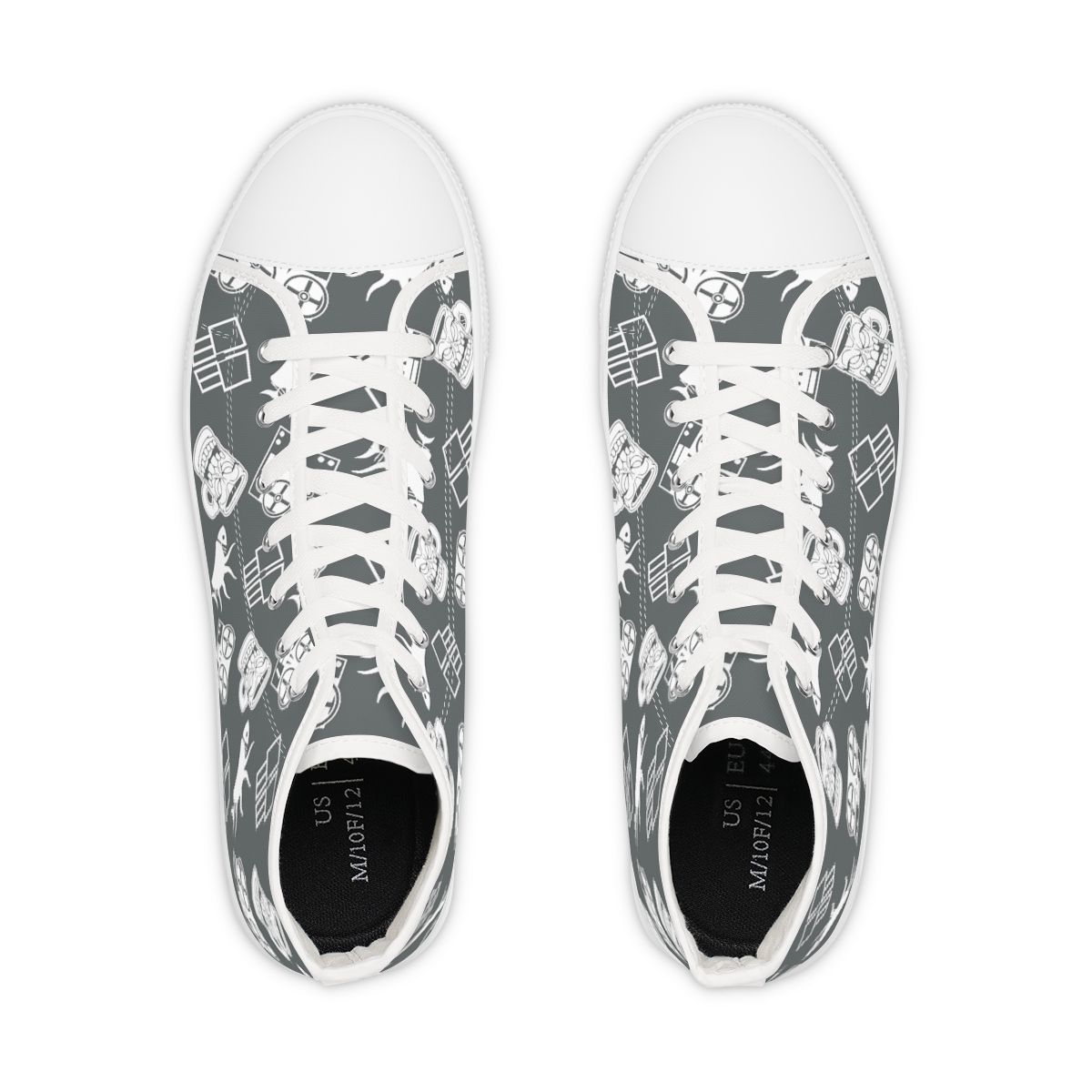 Stealthy Sneaks {Dorian Gray Men's High Top Sneakers} product thumbnail image