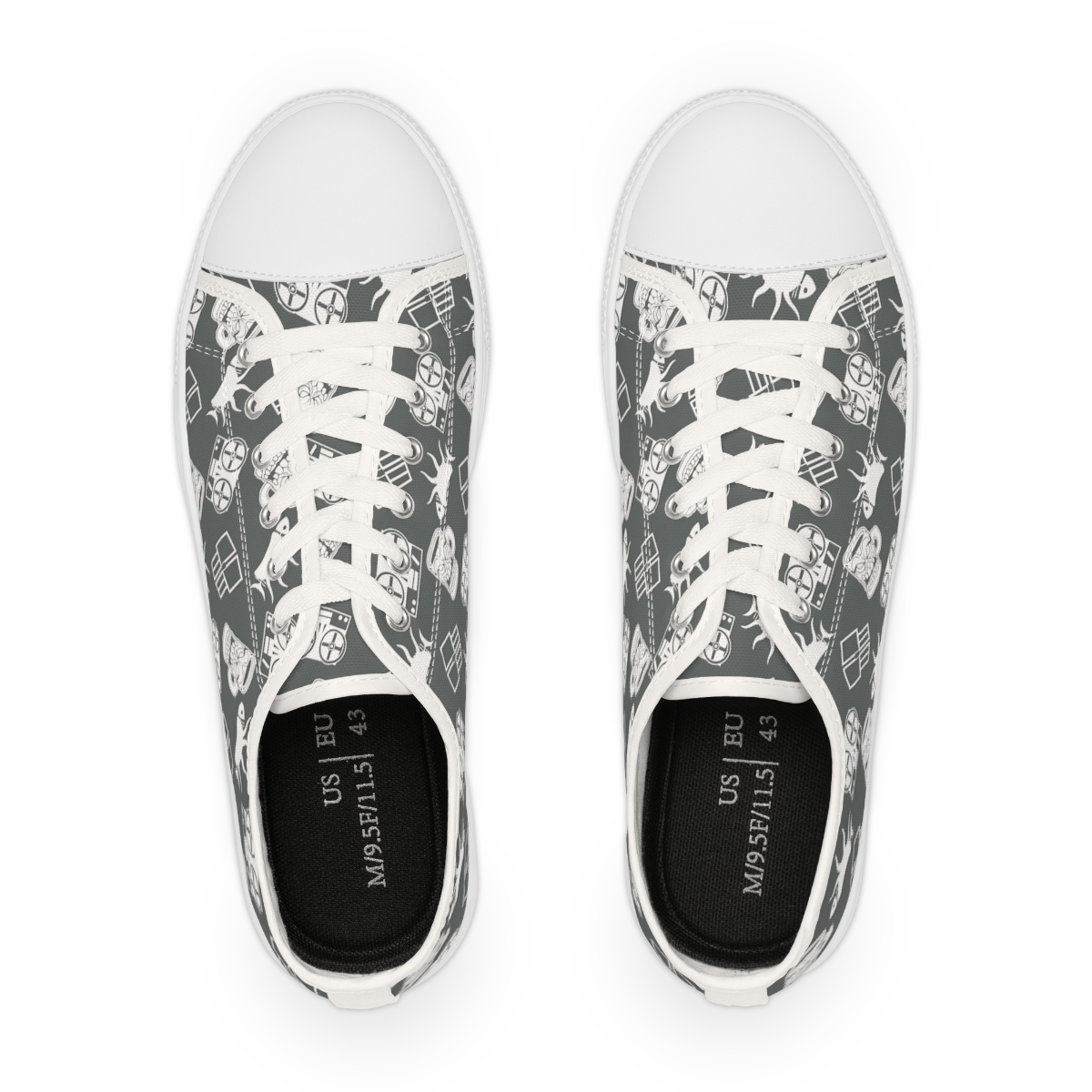 Stealthy Sneaks {Dorian Gray Men's Low Top Sneakers} product thumbnail image