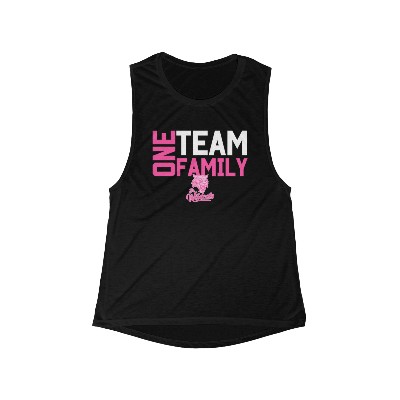 Pink One Team, One Family - Women's Flowy Scoop Muscle Tank