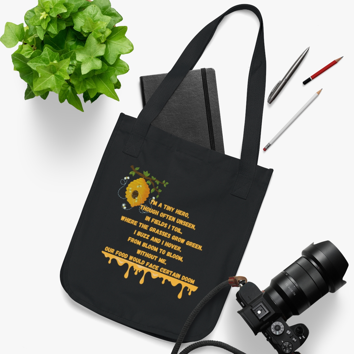 Bee-Loved Tote Bag: Unveil the Unsung Heroes of Nature product thumbnail image