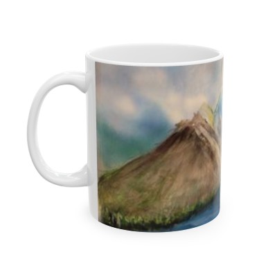 Mountain Scene Ceramic Mug 11oz