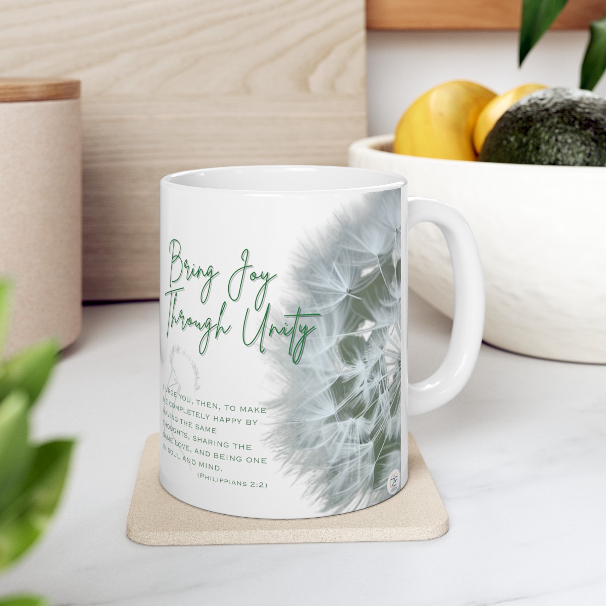 Bring Joy Through Unity Devotional Ceramic Mug 11oz product main image