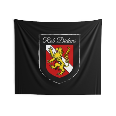 Classic "Rob Dickens" Coat of Arms - Indoor Wall Tapestries