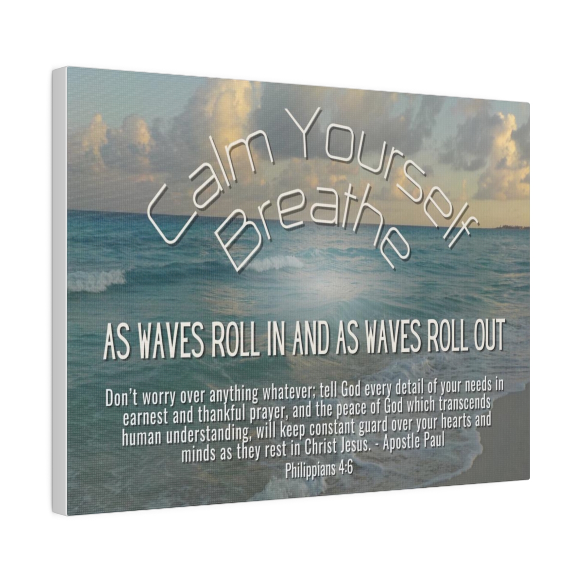 Calm Yourself - Breathe Matte Canvas, Stretched, 0.75" product thumbnail image