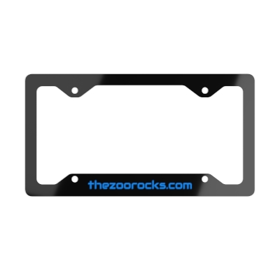 THE ZOO Metal License Plate Frame (Black)