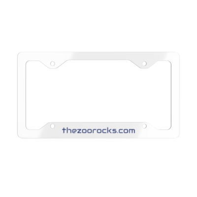 THE ZOO Metal License Plate Frame (White)