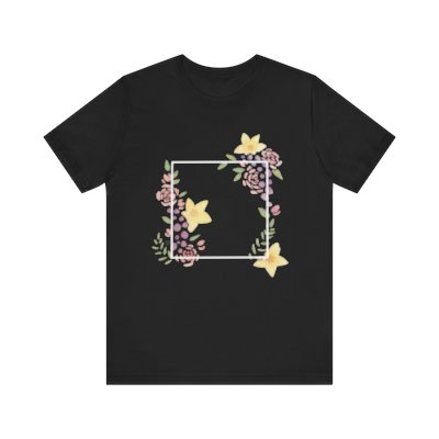 Unisex D6 Geometric Botanical Jersey Short Sleeve Tee for nerds, and dice goblins 