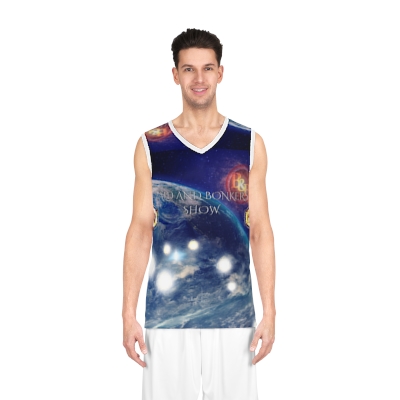 Bald and Bonkers Show Banner Basketball Jersey (AOP)