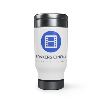 Stainless Steel Bonkers Cinema BonkersTV Travel Mug with Handle, 14oz