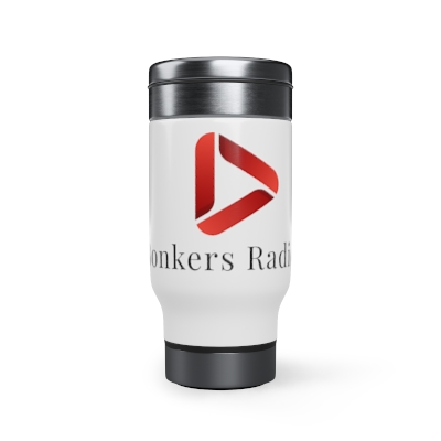 Stainless Steel Bonkers Radio BonkersTV Travel Mug with Handle, 14oz