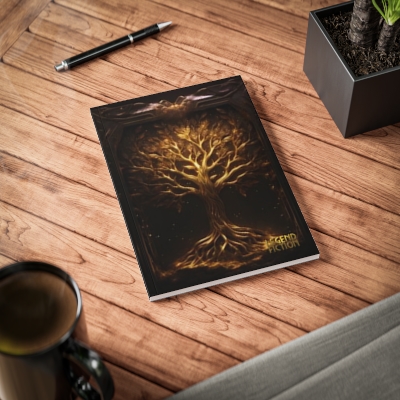 The LegendFiction Burning Tree Softcover Notebook, A5