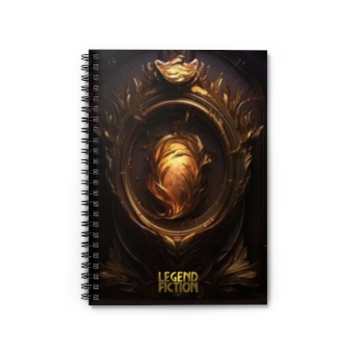 The Golden Orb Spiral Notebook - Ruled Line