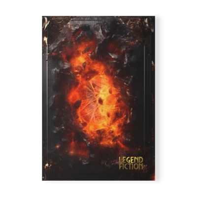 LegendFiction Fractured Emberglow Softcover Notebook, A5