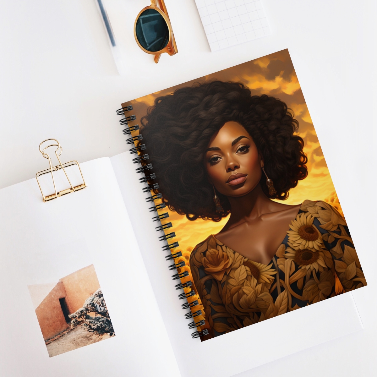 Sunny Essence Spiral Notebook: Where Beauty & Blooms Meet product thumbnail image