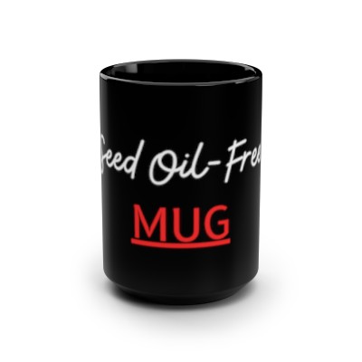 Seed Oil-Free Mug, Black, 15oz