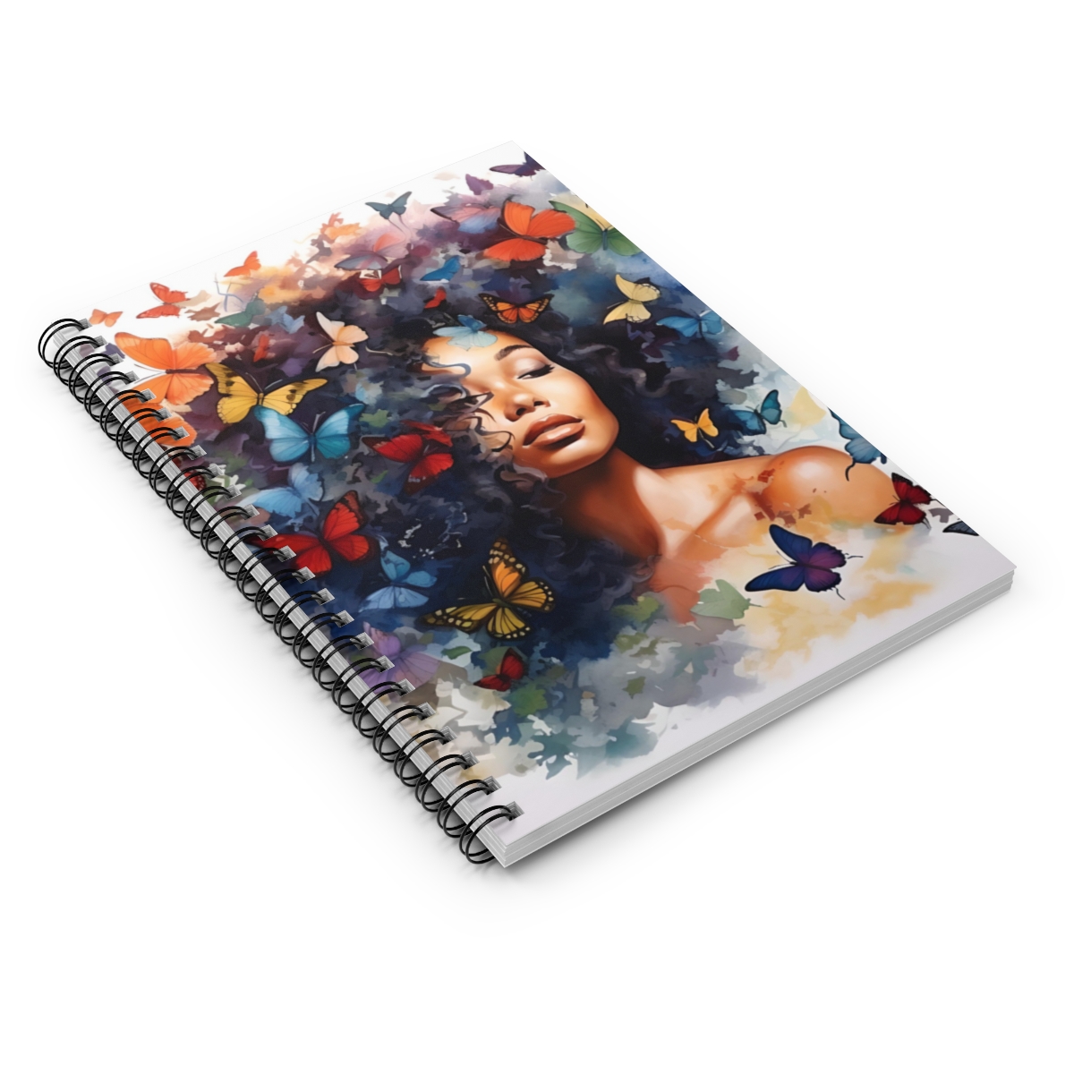 Fly with Purpose: Black Woman & Butterfly Ensemble Notebook product thumbnail image
