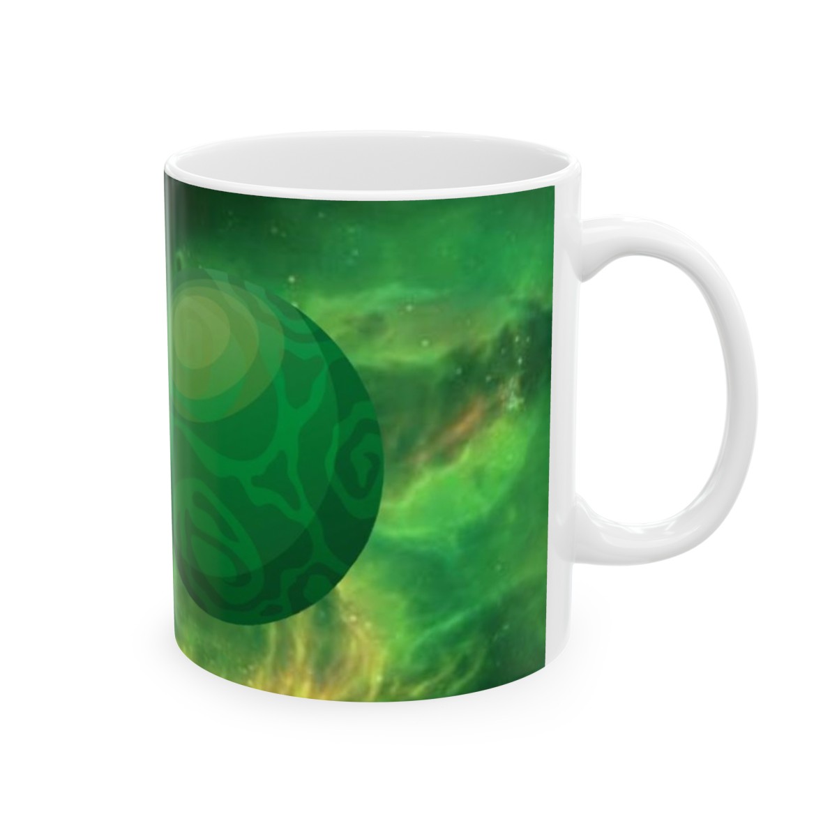 Green Planets Ceramic Mug 11oz product thumbnail image
