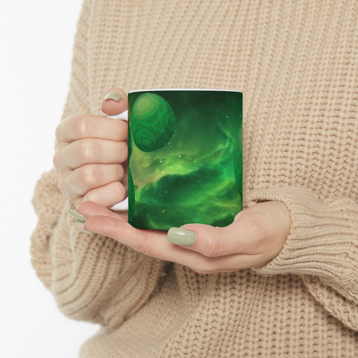 Green Planets Ceramic Mug 11oz product thumbnail image