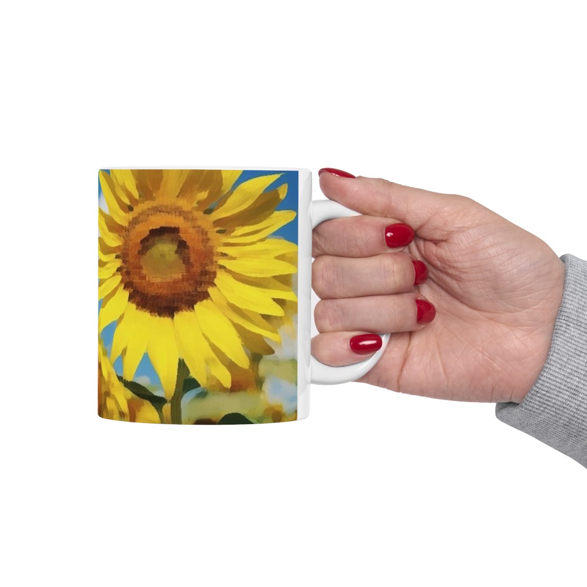 "Mighty Sunflower" Ceramic Mug 11oz product thumbnail image