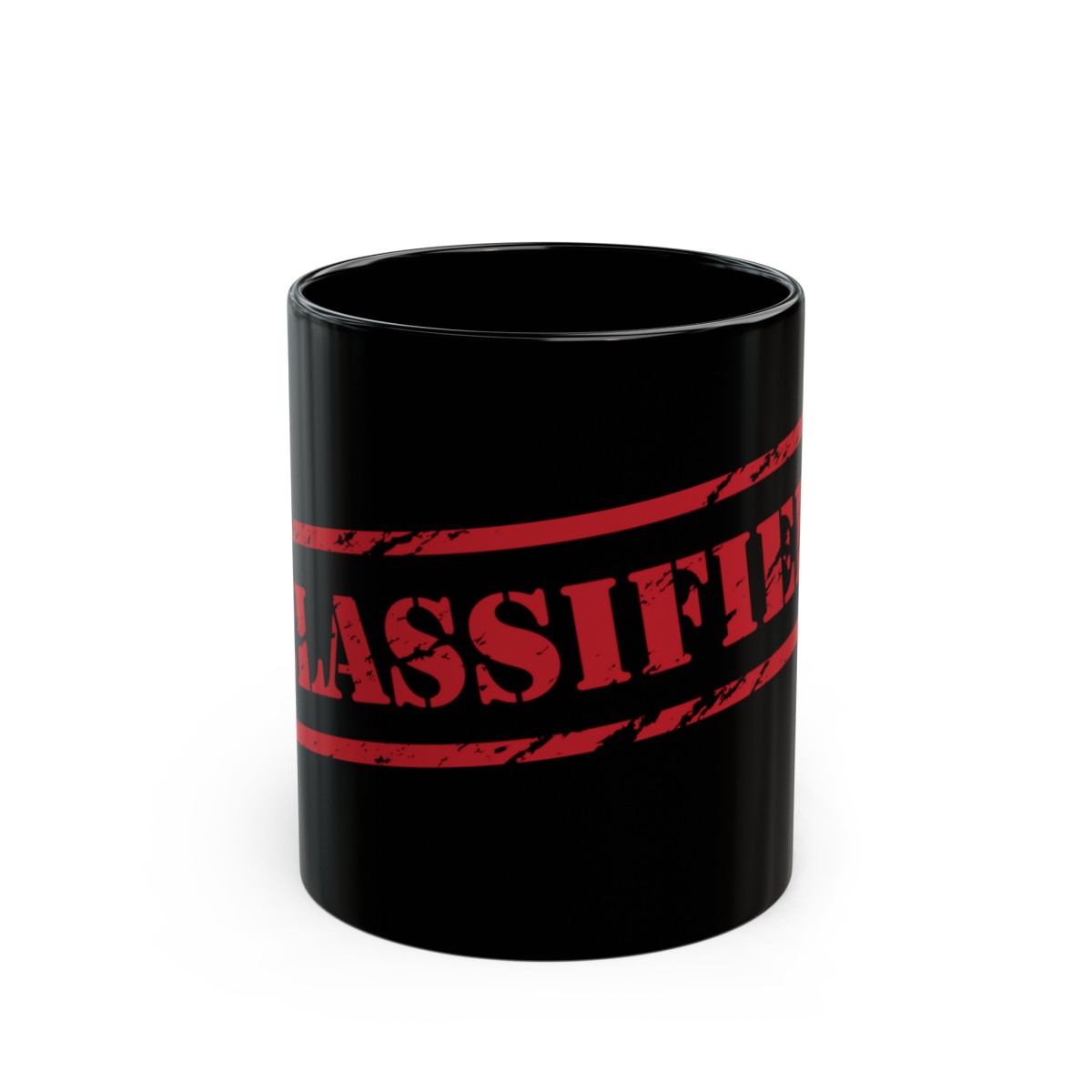 "Classified" 11oz Black Mug product thumbnail image
