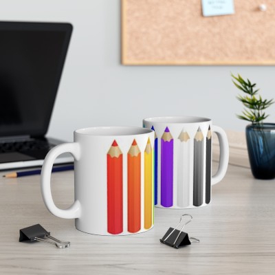 Colored Pencils Ceramic Mug 11oz