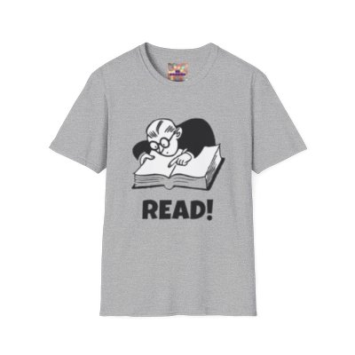 "Read!" Reading Man Unisex Softstyle T-Shirt
