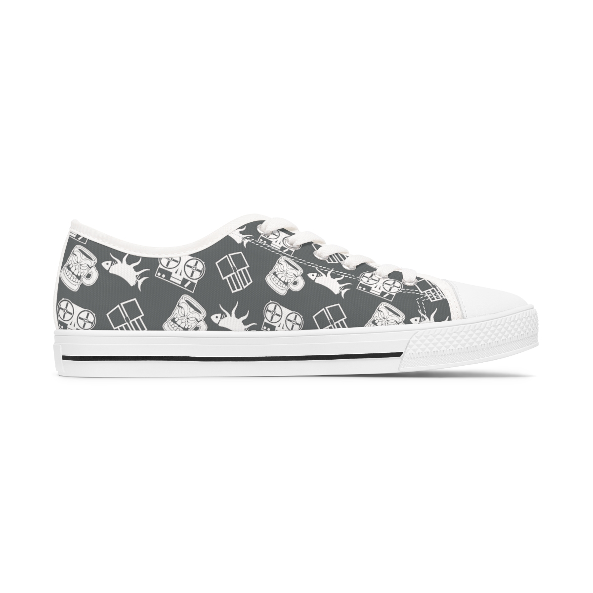 Stealthy Sneaks {Dorian Gray Women's Low Top Sneakers} product thumbnail image