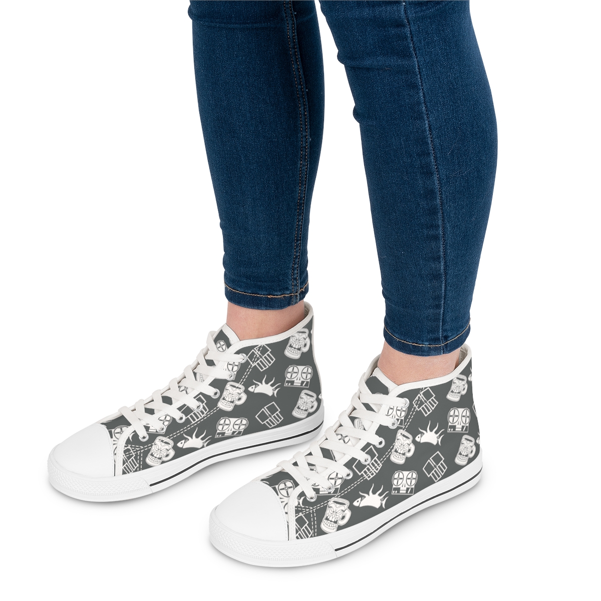 Stealthy Sneaks {Dorian Gray Women's High Top Sneakers} product thumbnail image