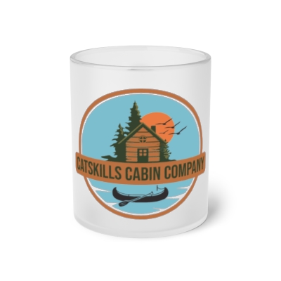 Catskills Cabin Rentals Frosted Glass Mug