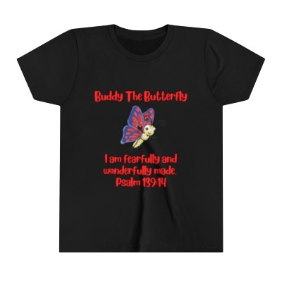 Buddy The Butterfly Youth Short Sleeve Tee (Available in Black & White) 